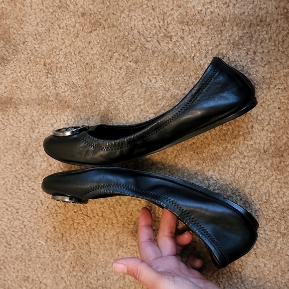 Tory Burch Rhinestone Reva Ballet Flats - Picture 15 of 15